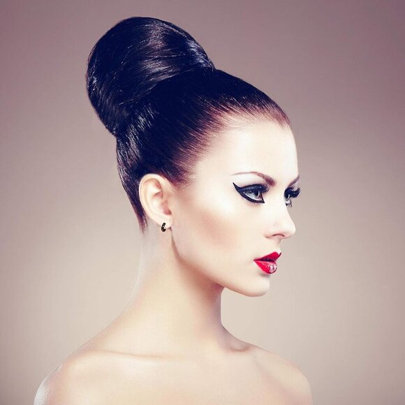 Stylish 6-Pair Hoop & Stud Earrings in Black Stainless Steel with CZ Accents - Picture 4 of 7